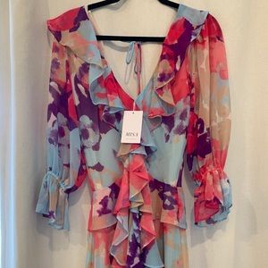 NWT Misa Los Angeles Ruffled Dress